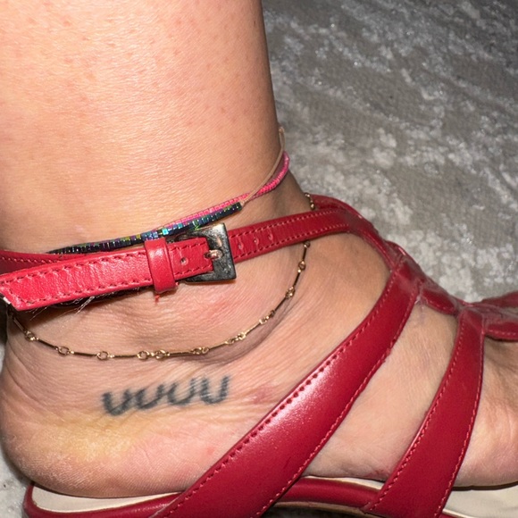 Andrea- Red Strappy heels - Picture 9 of 10